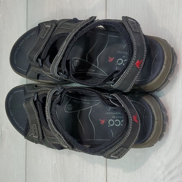 Sold Ecco Mens Yucatan Outdoor Hiking Comfort Sandals shoes sz 44/10-10.5 - Picture 7 of 13